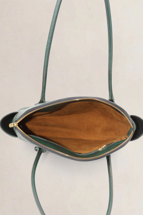 Delvaux Green Mousson Shoulder Bag