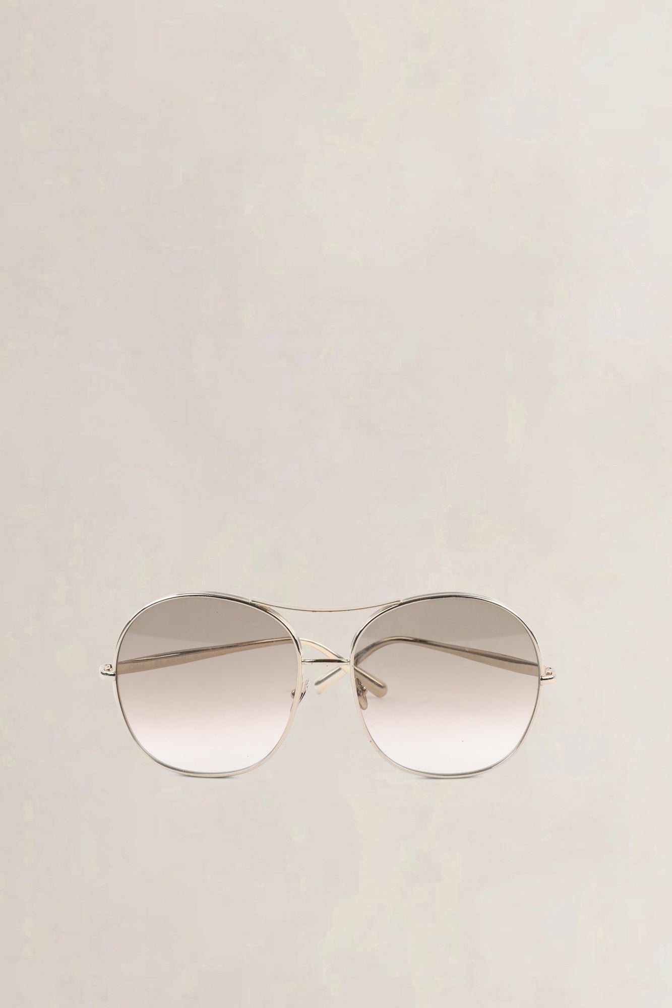 Chloé rounded metal frame sunglasses — preloved