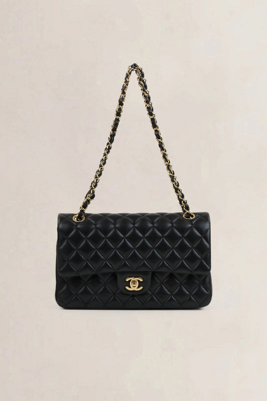 Chanel Black 11.12 Timeless Medium Shoulder Bag