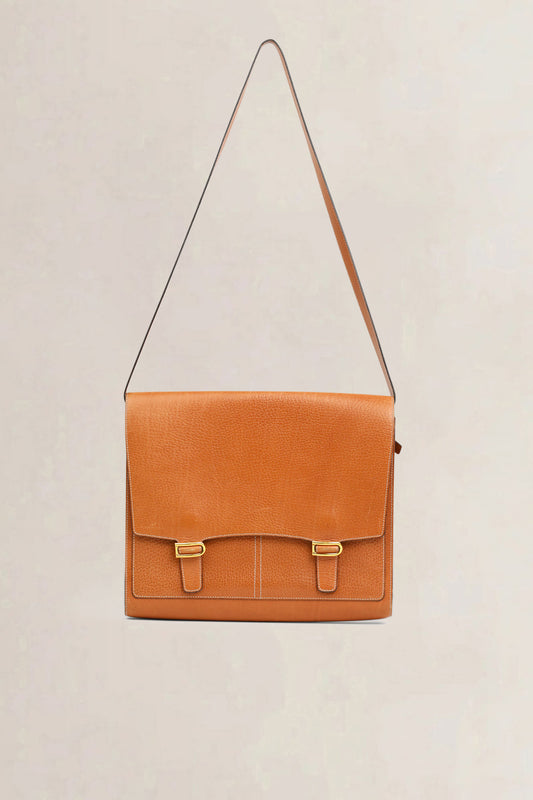 Delvaux Camel Kot Kot Document Bag