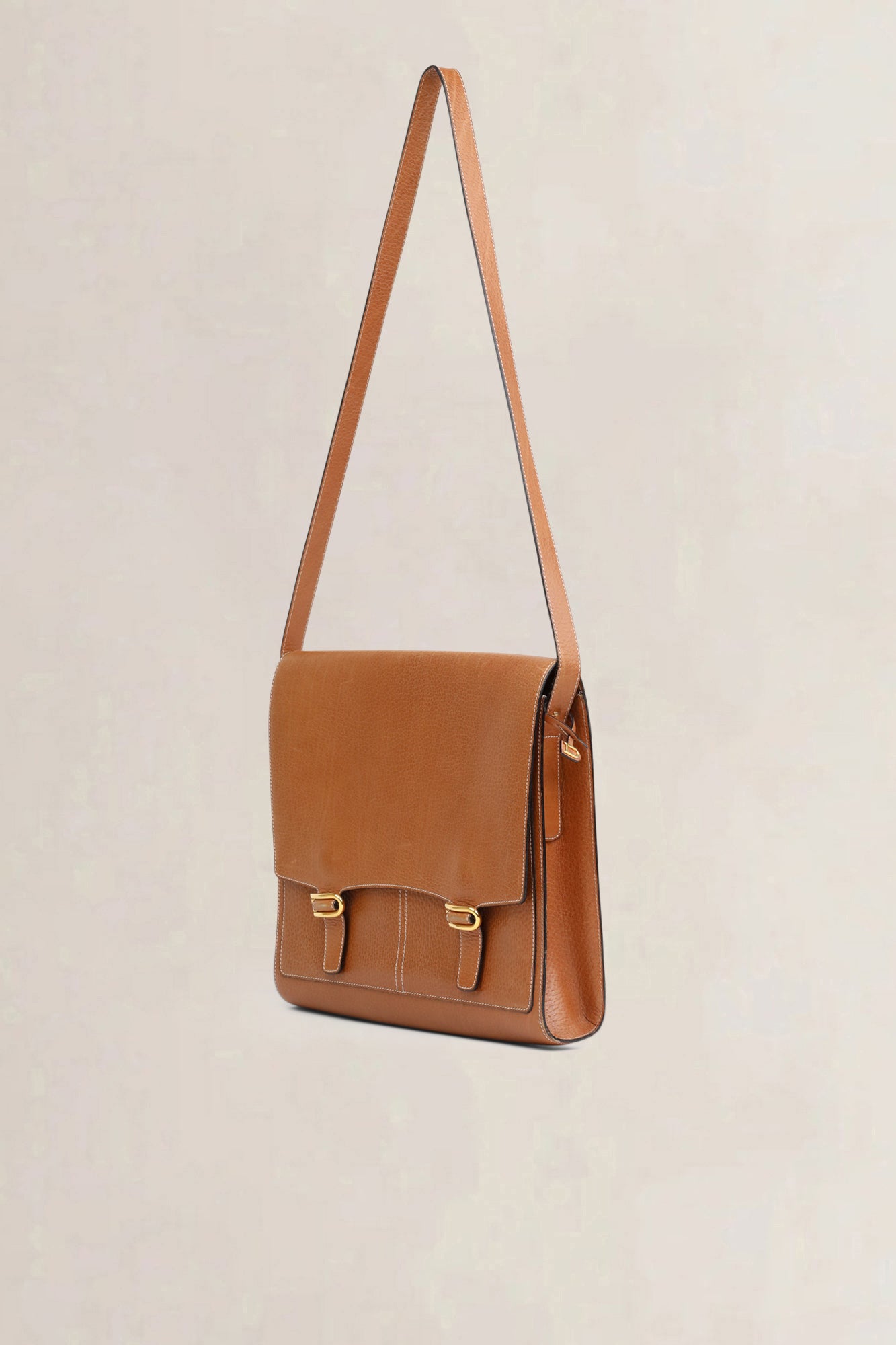 Delvaux Camel Kot Kot Document Bag