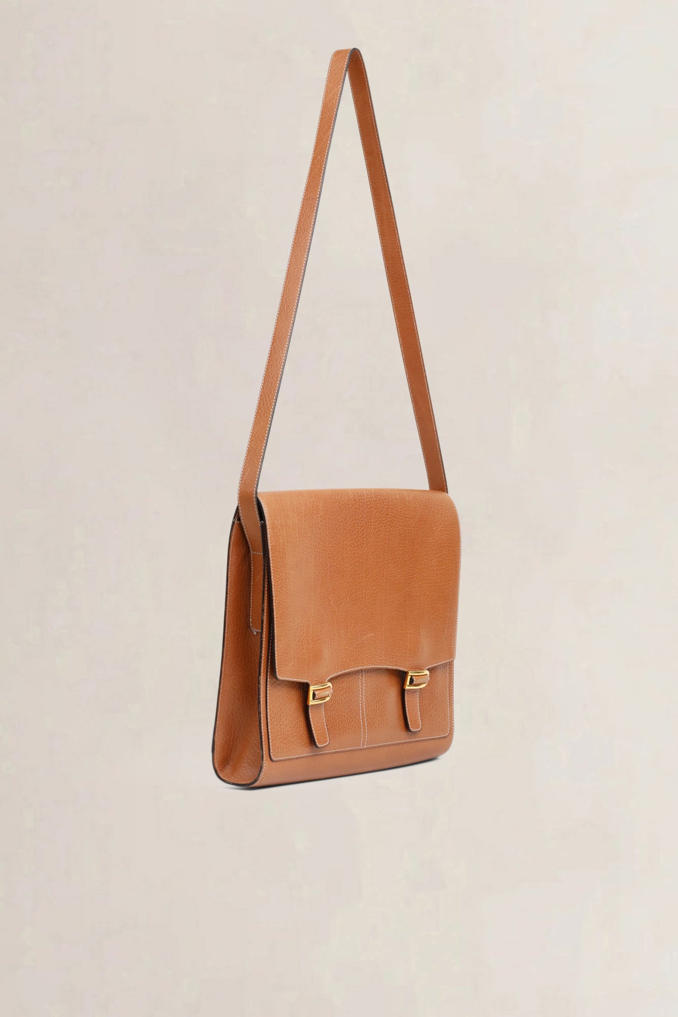 Delvaux Camel Kot Kot Document Bag