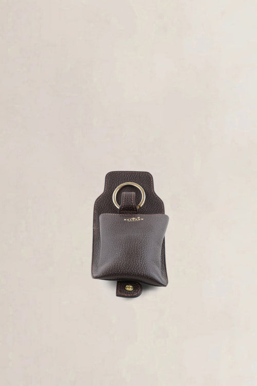 Delvaux Brown Leather Key Chain