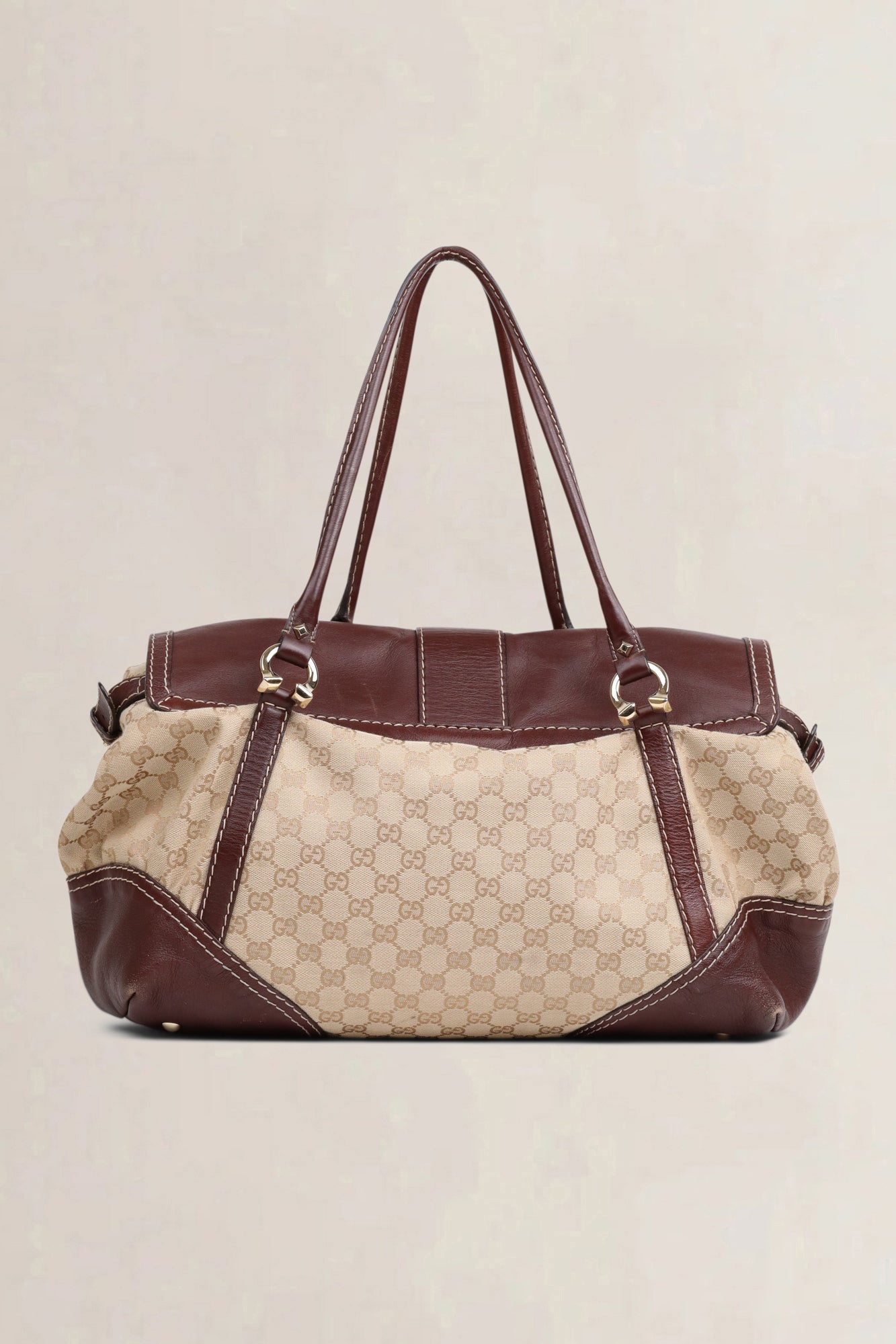 Gucci Bordeaux GG Canvas Shoulder Bag