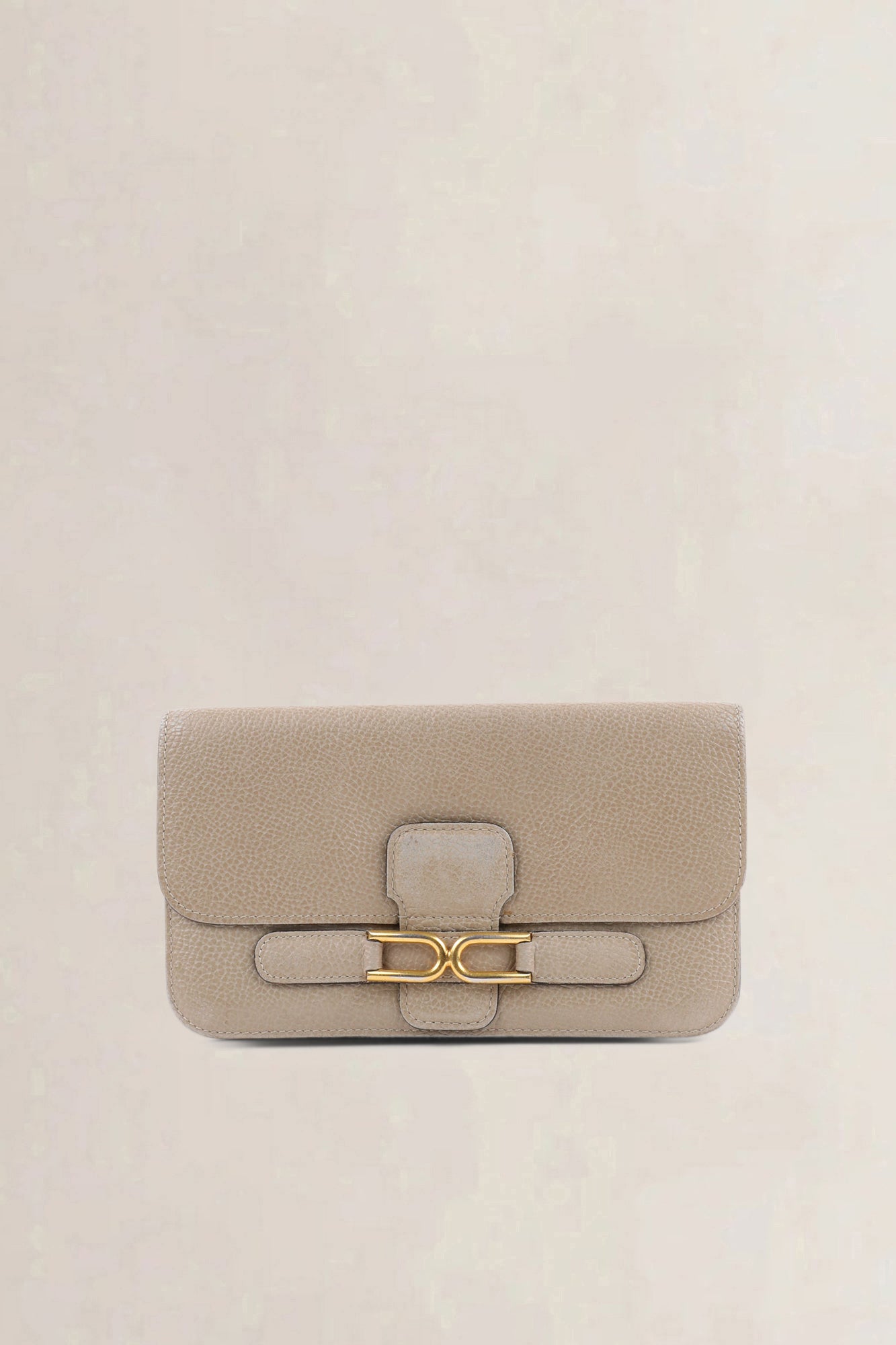 Delvaux Escudo wallet taupe jumping calf — preloved