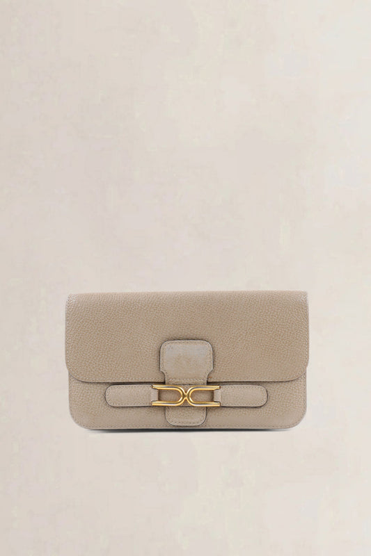 Delvaux Taupe Escudo Wallet