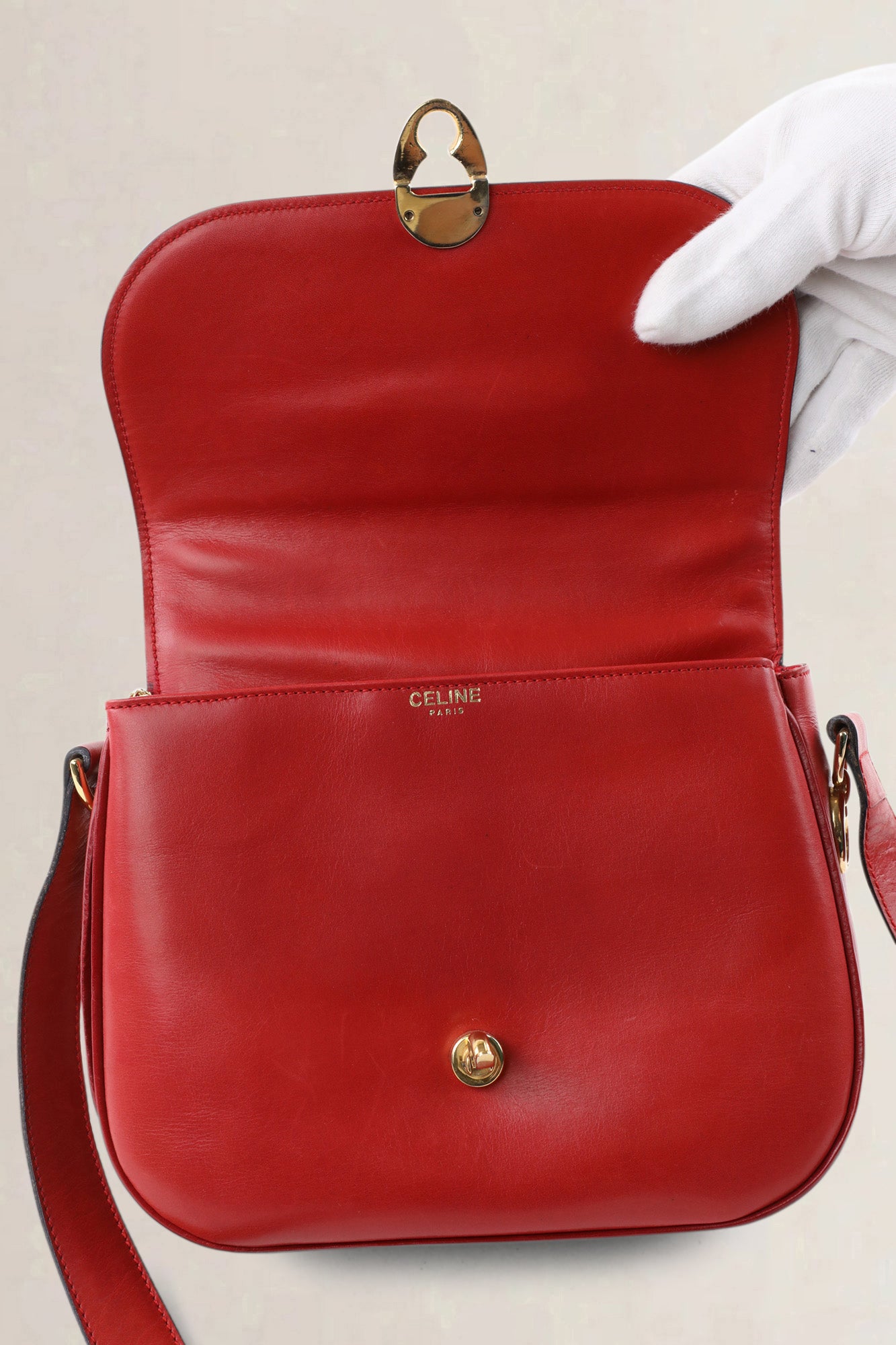 Céline red vintage crossbody bag — vintage
