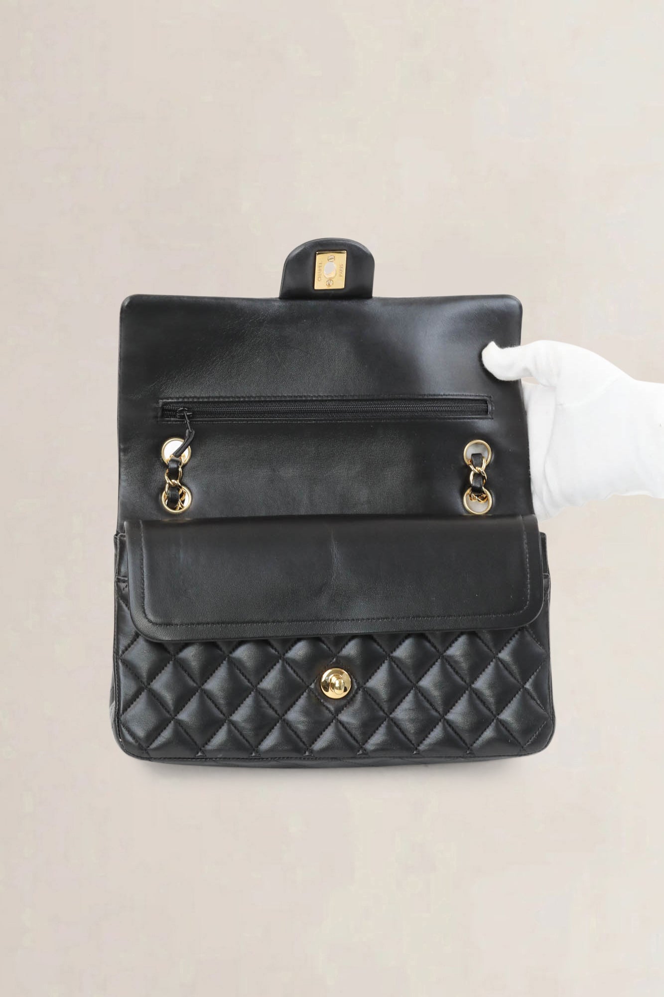 Chanel Black 11.12 Timeless Medium Shoulder Bag