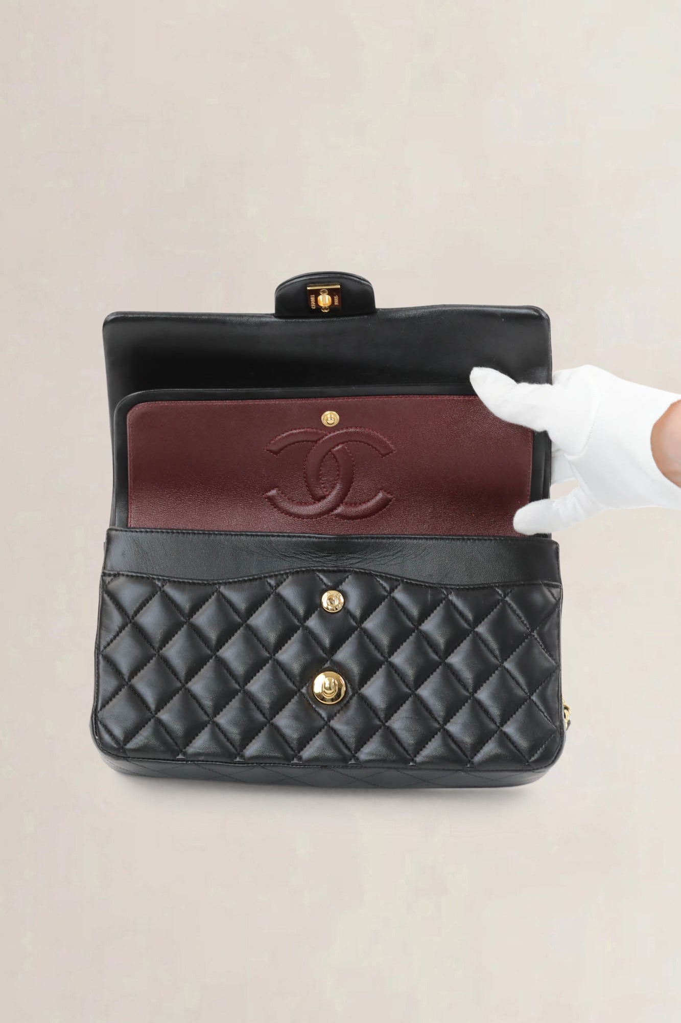 Chanel Black 11.12 Timeless Medium Shoulder Bag