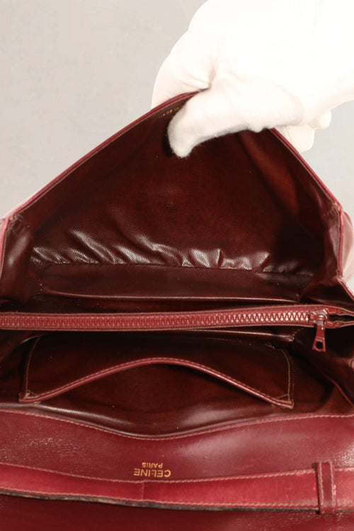 Céline Burgundy Vintage Crossbody Bag