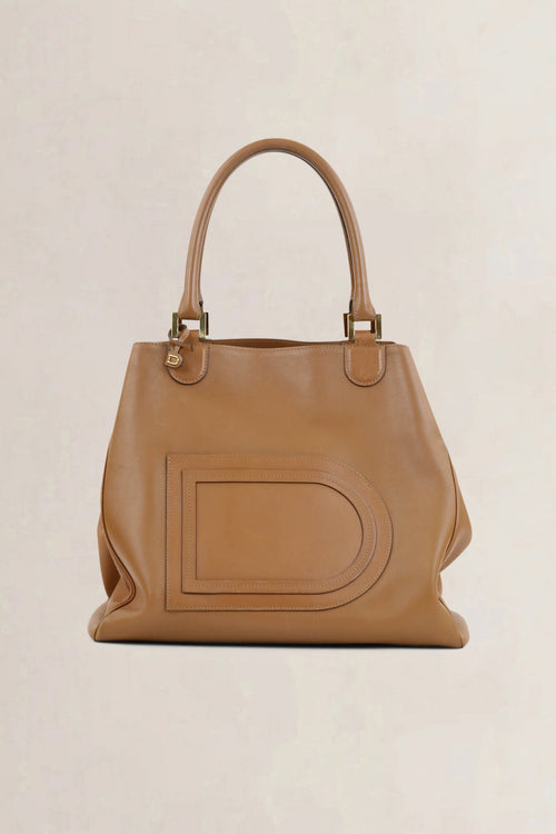 Delvaux Camel Louise Satchel Allure Shoulder Bag