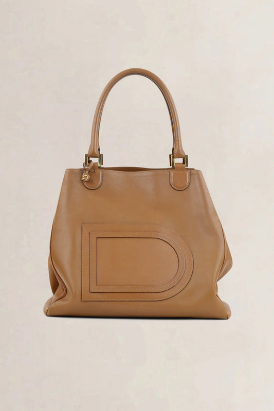 Delvaux Camel Louise Satchel Allure Shoulder Bag