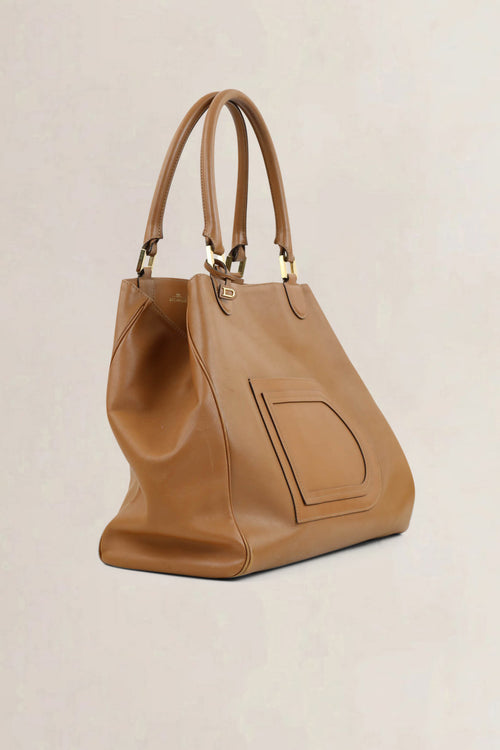 Delvaux Camel Louise Satchel Allure Shoulder Bag
