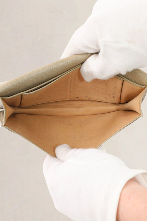 Delvaux Taupe Escudo Wallet