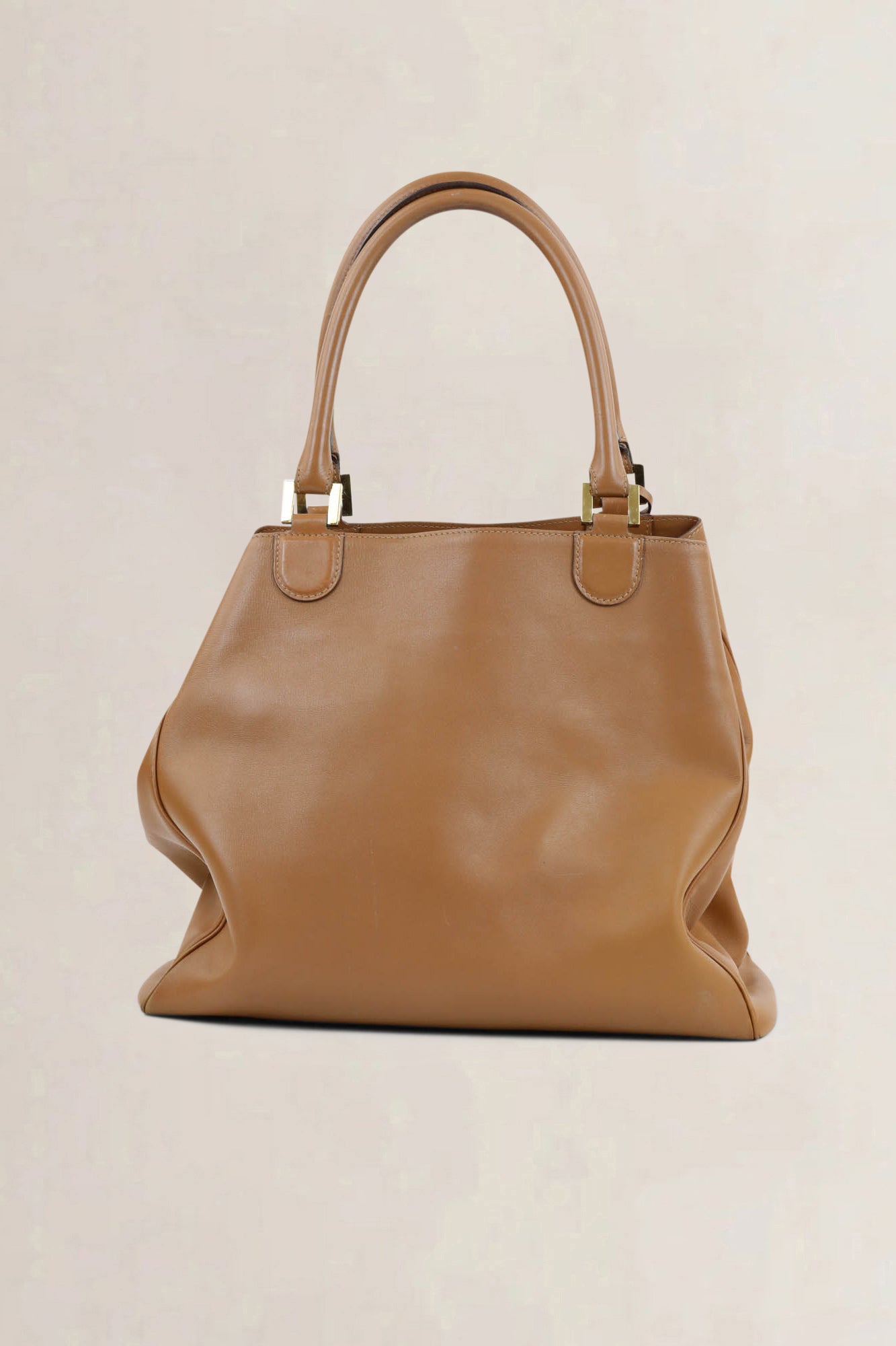 Delvaux Camel Louise Satchel Allure Shoulder Bag