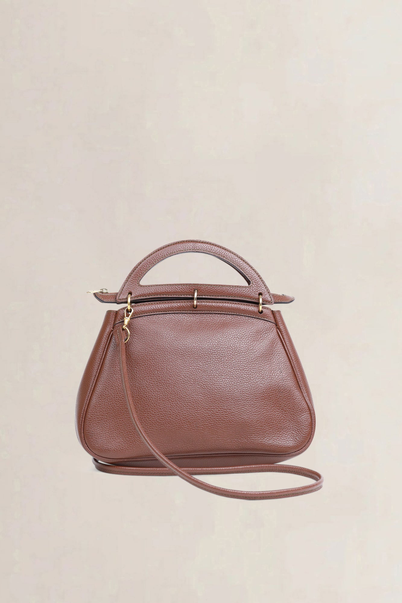 Delvaux Brown Mango PM Crossbody Bag