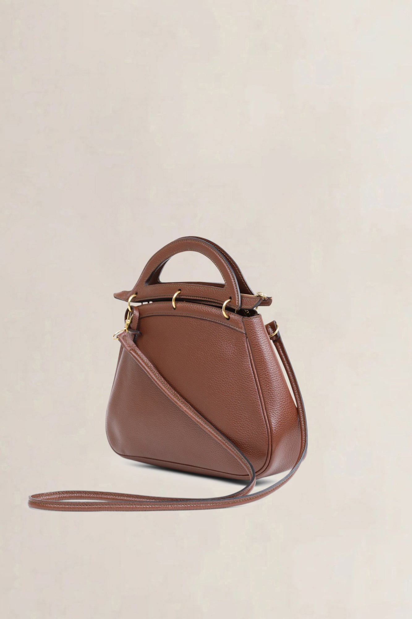 Delvaux Brown Mango PM Crossbody Bag