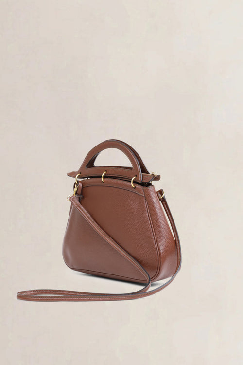 Delvaux Brown Mango PM Crossbody Bag