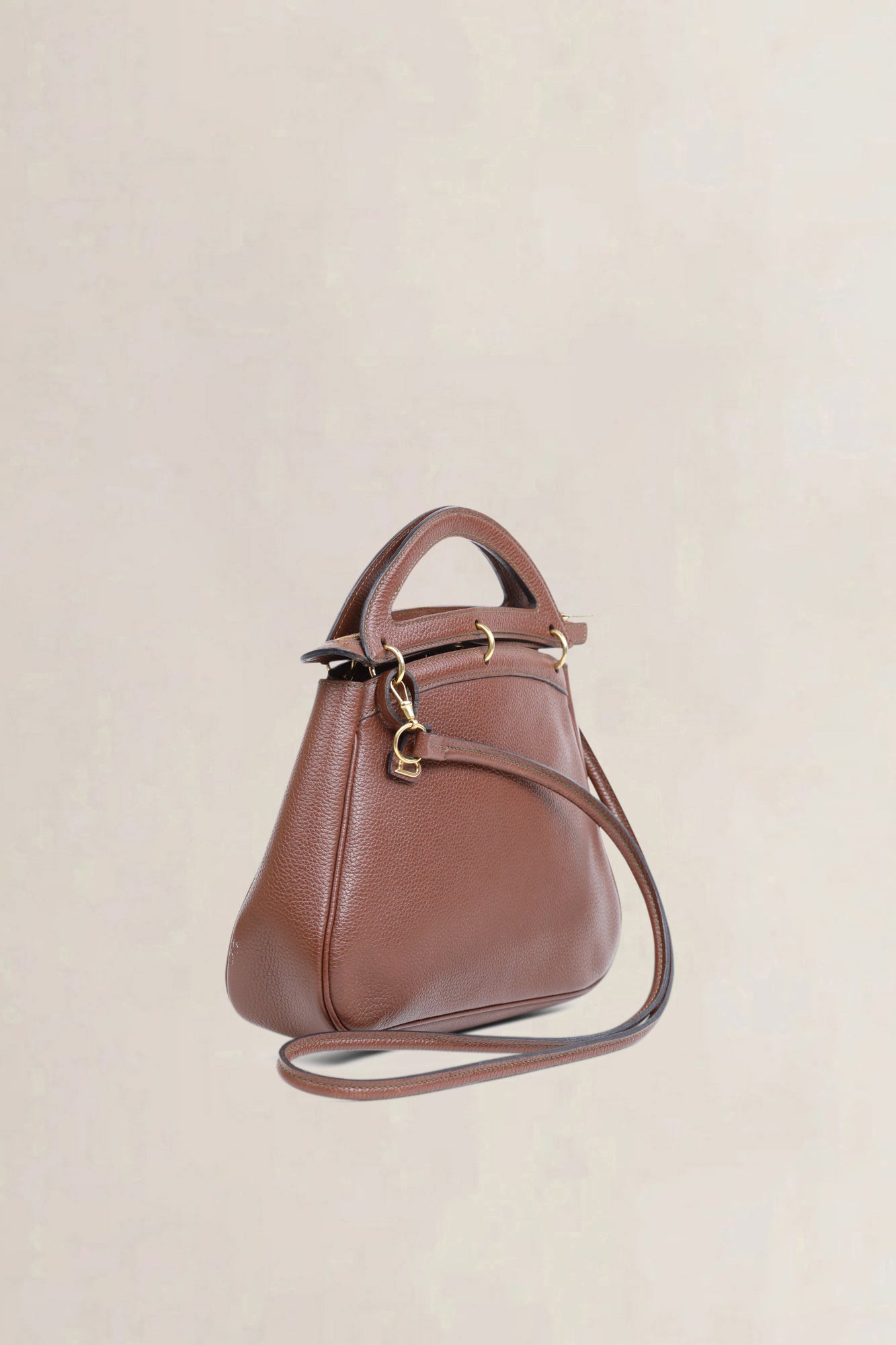 Delvaux Brown Mango PM Crossbody Bag