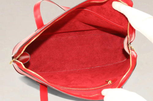 Louis Vuitton Red Epi Lussac Shoulder Bag