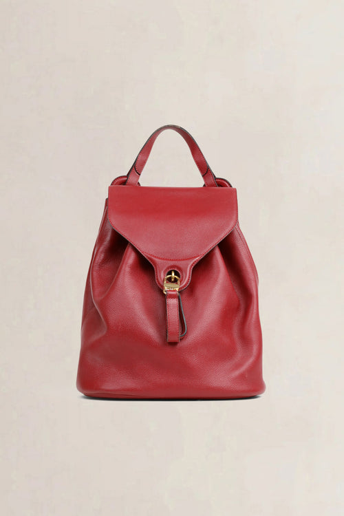 Delvaux Red Soleil GM Backpack