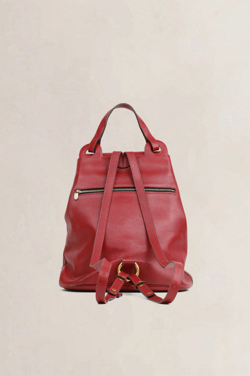 Delvaux Red Soleil GM Backpack