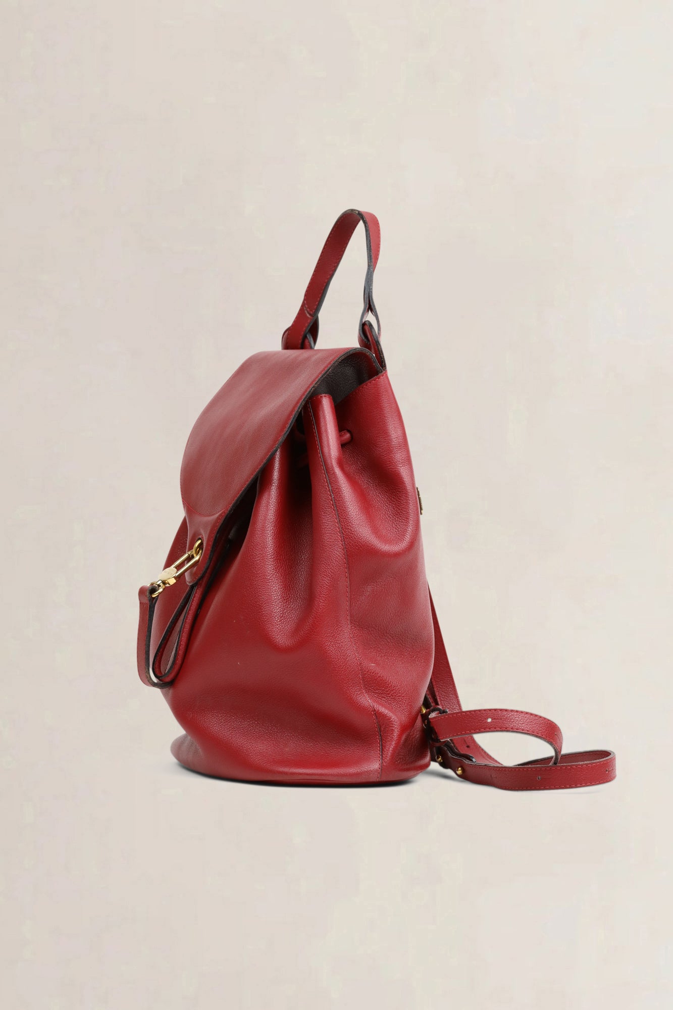 Delvaux Red Soleil GM Backpack