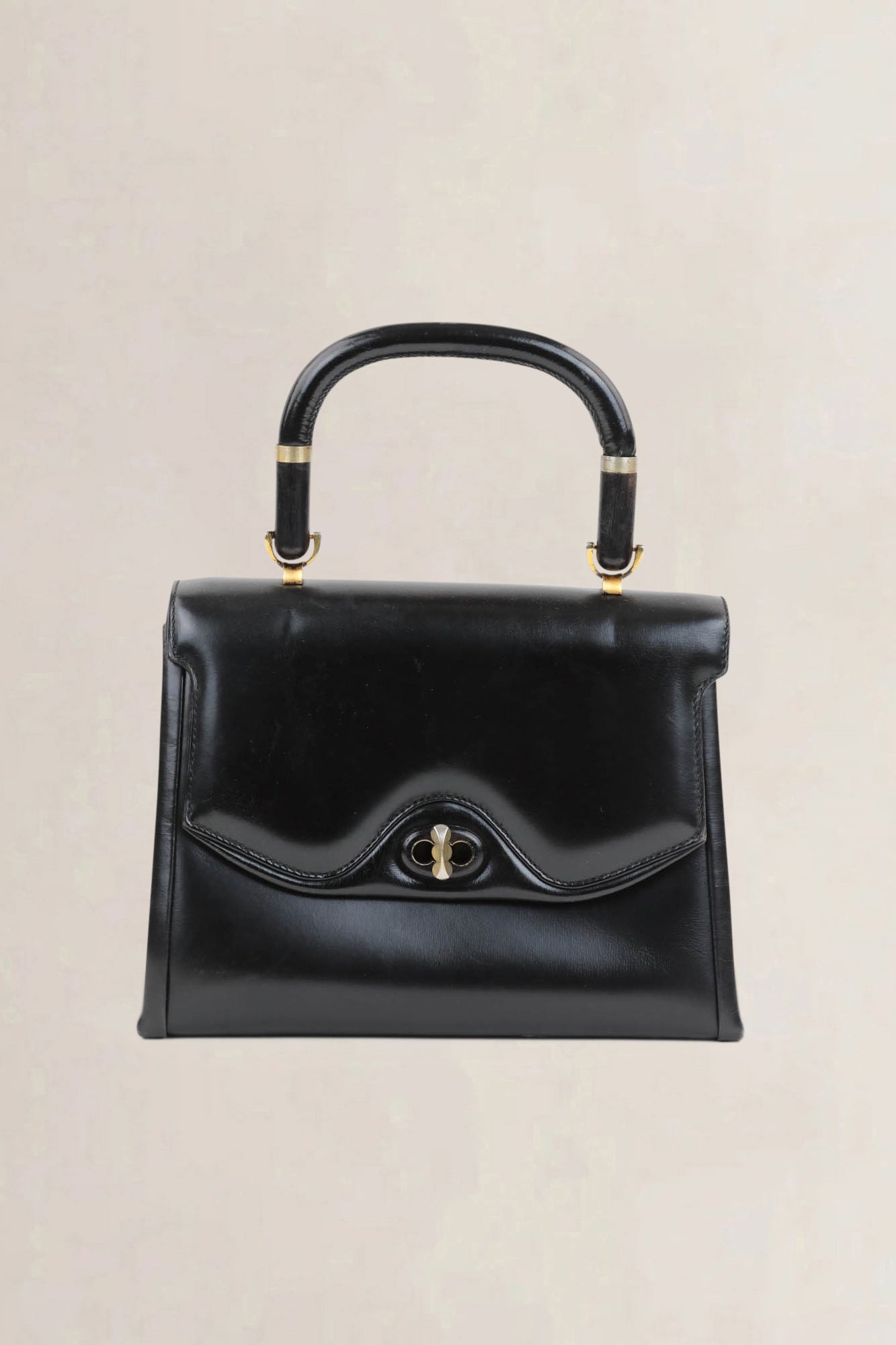 Gucci Vintage Black Top Handle Bag