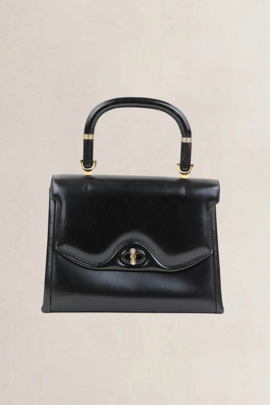 Gucci Vintage Black Top Handle Bag