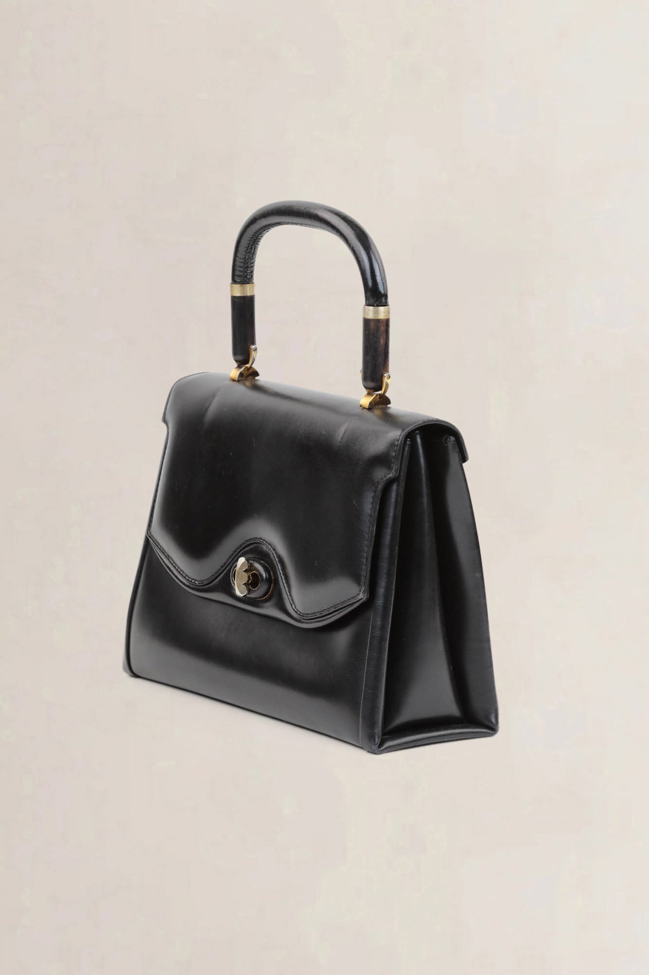 Gucci Vintage Black Top Handle Bag