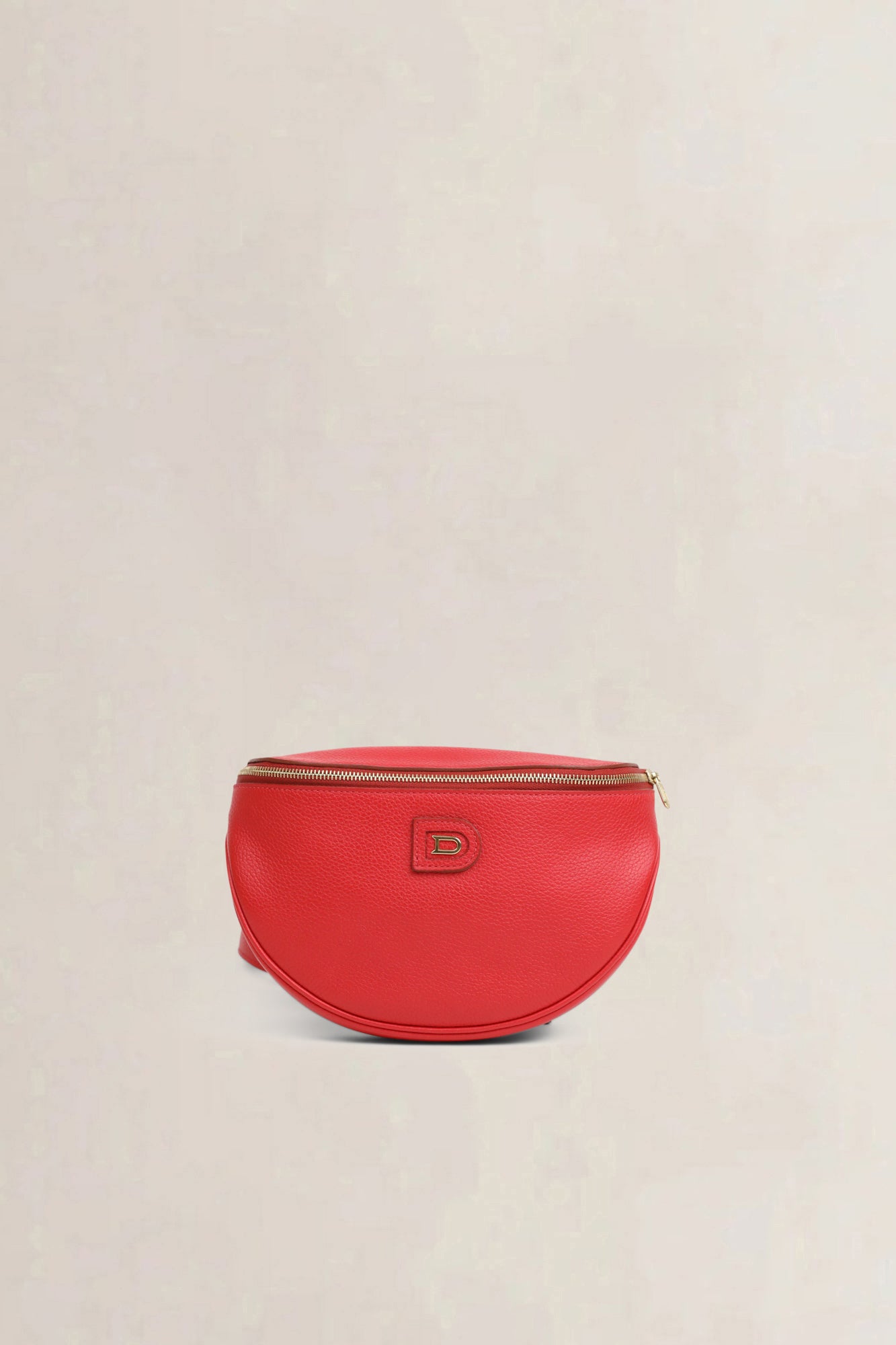 Delvaux Red Musette Belt Bag