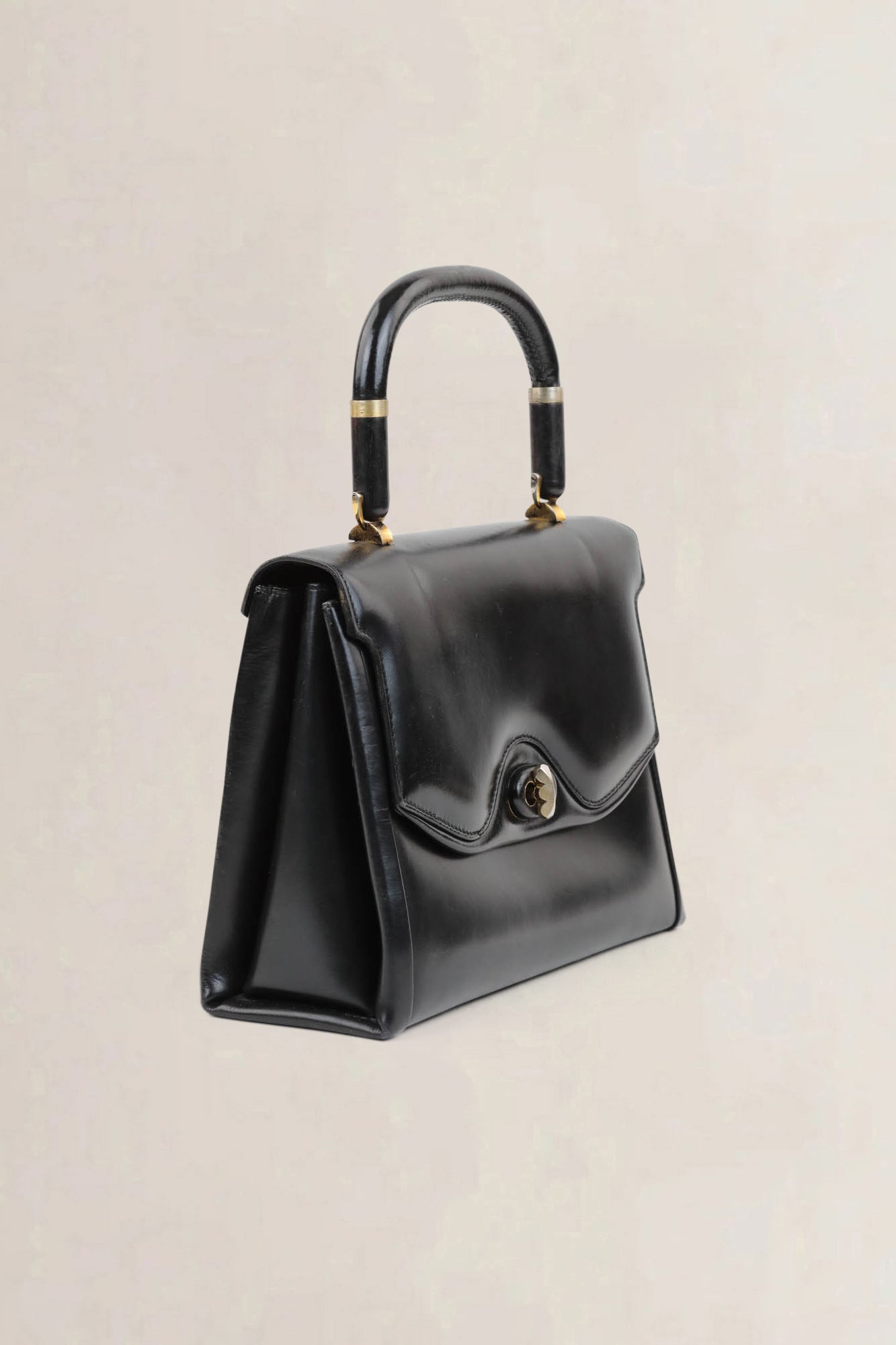 Gucci Vintage Black Top Handle Bag