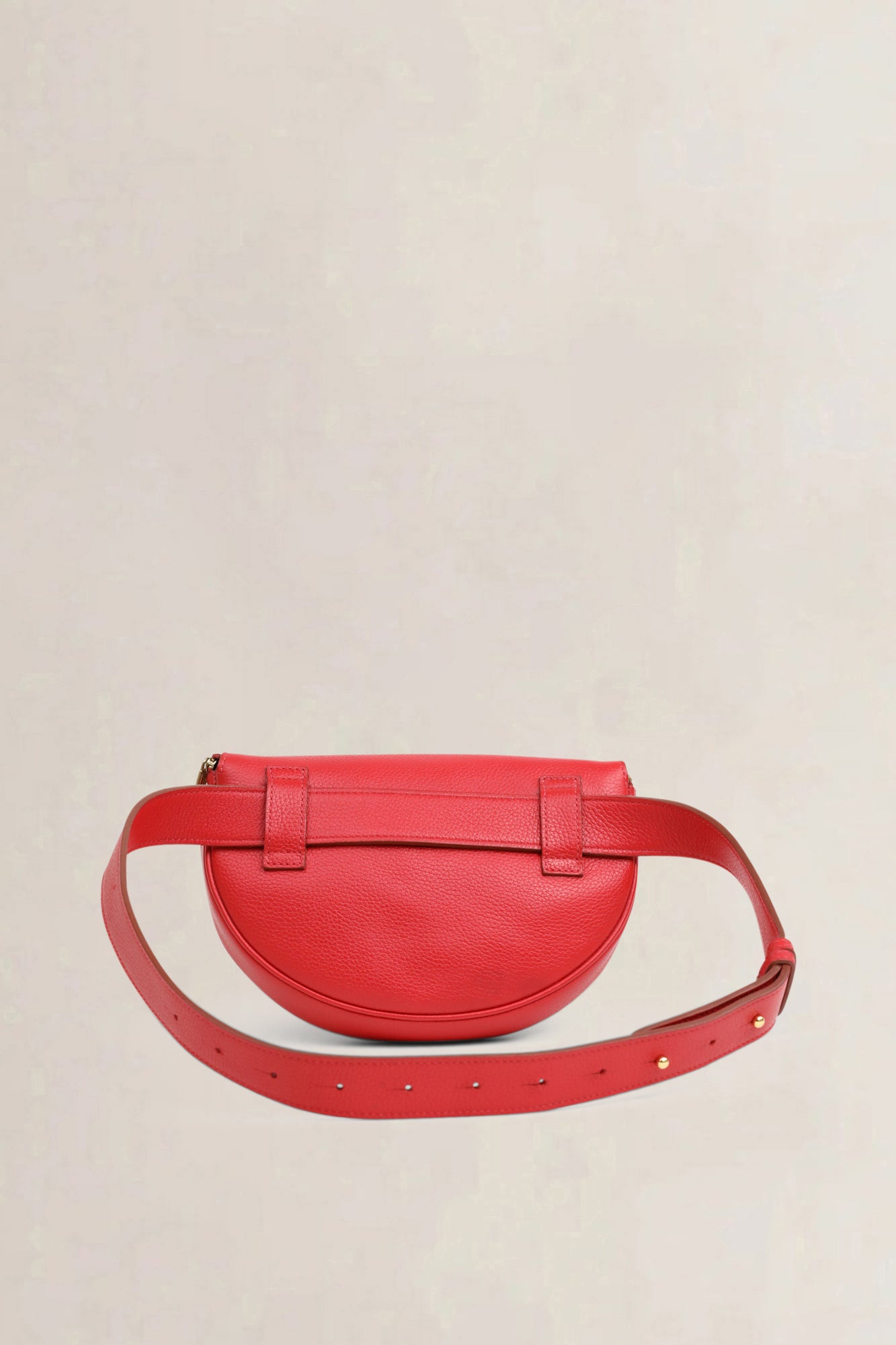 Delvaux Red Musette Belt Bag