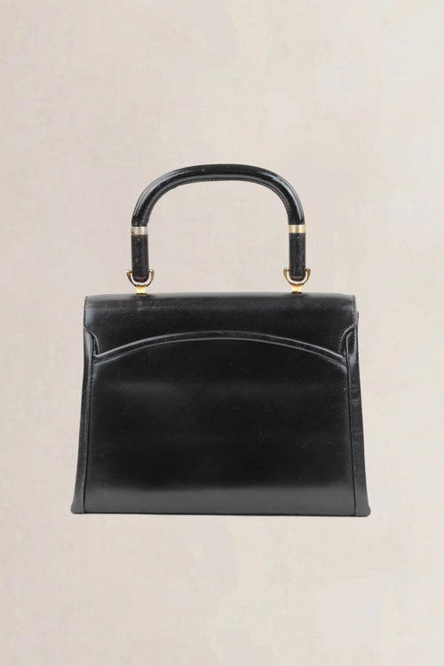 Gucci Vintage Black Top Handle Bag