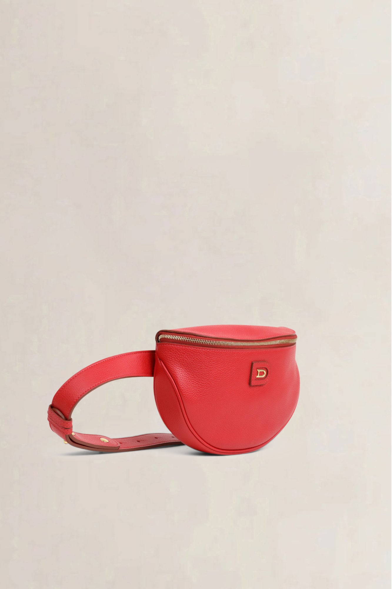 Delvaux Red Musette Belt Bag