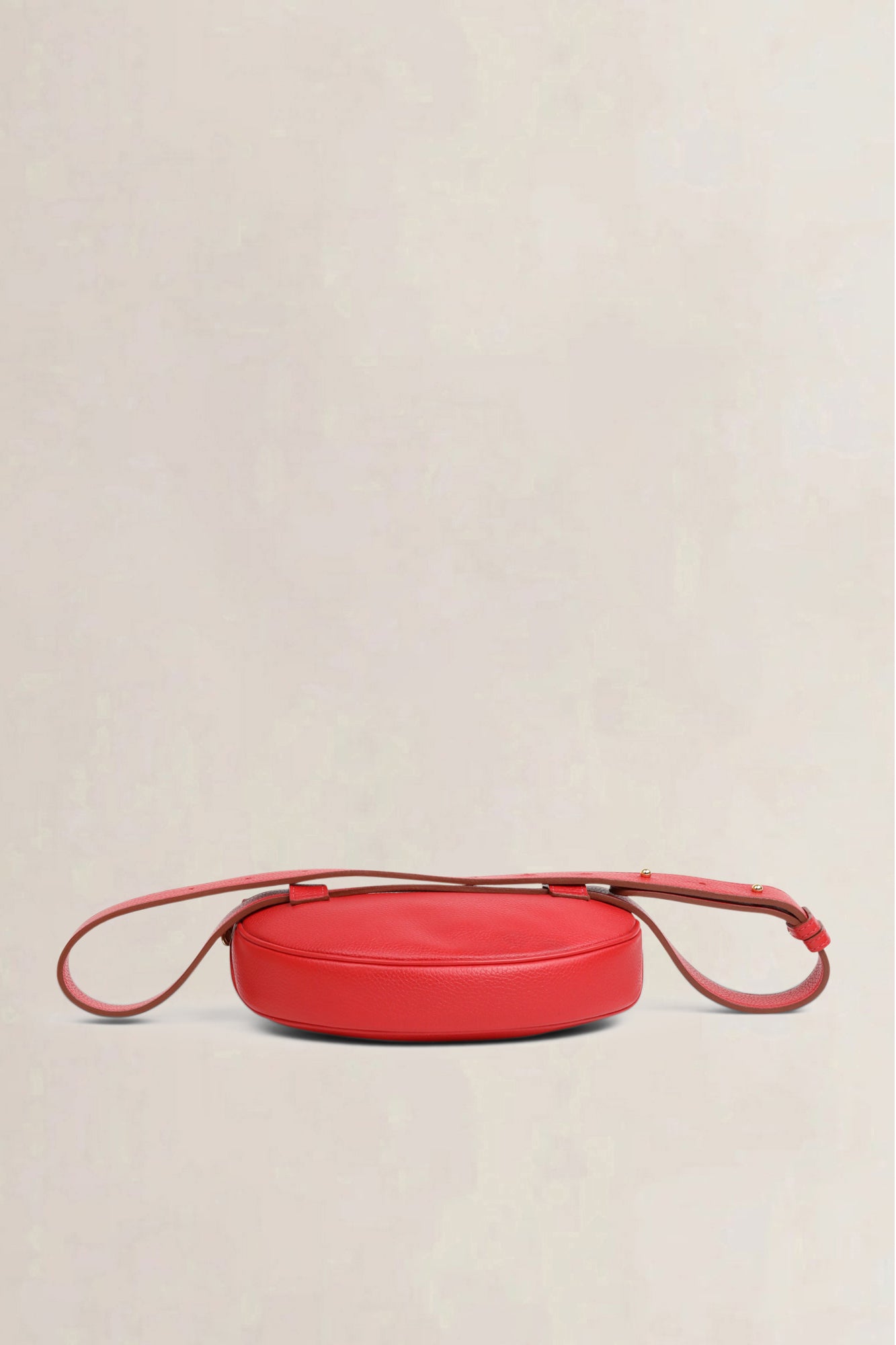 Delvaux Red Musette Belt Bag