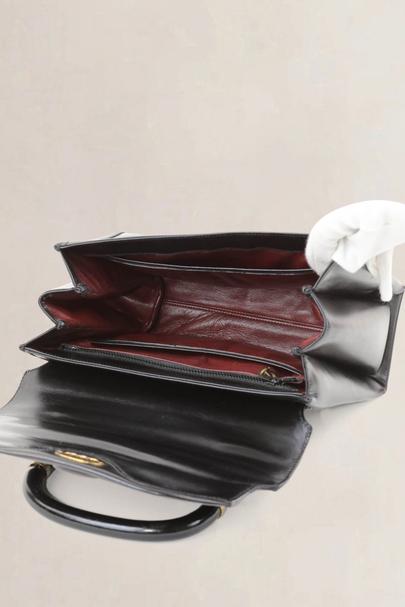 Gucci Vintage Black Top Handle Bag