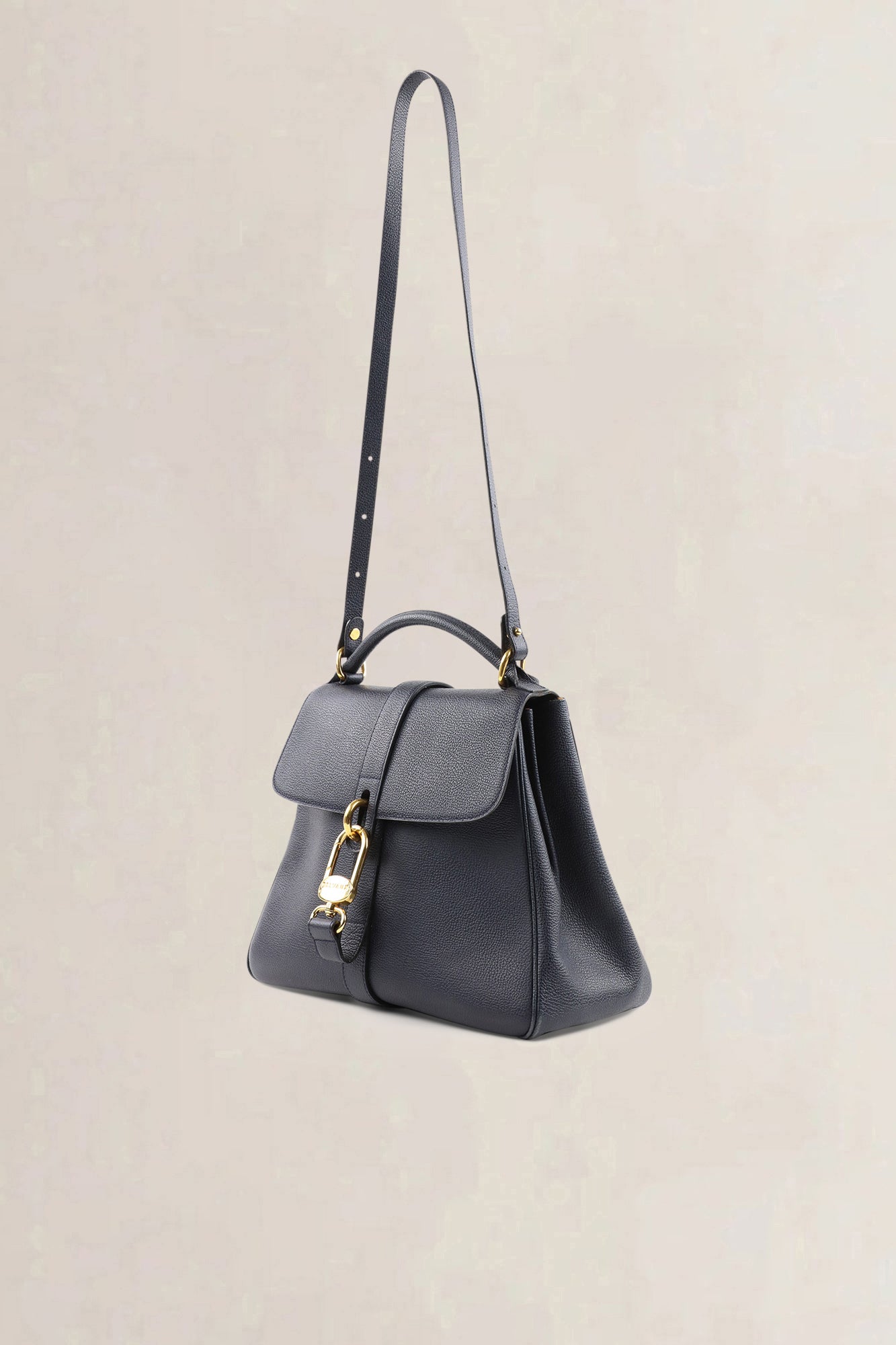 Delvaux Gin Fizz blue leather crossbody — vintage