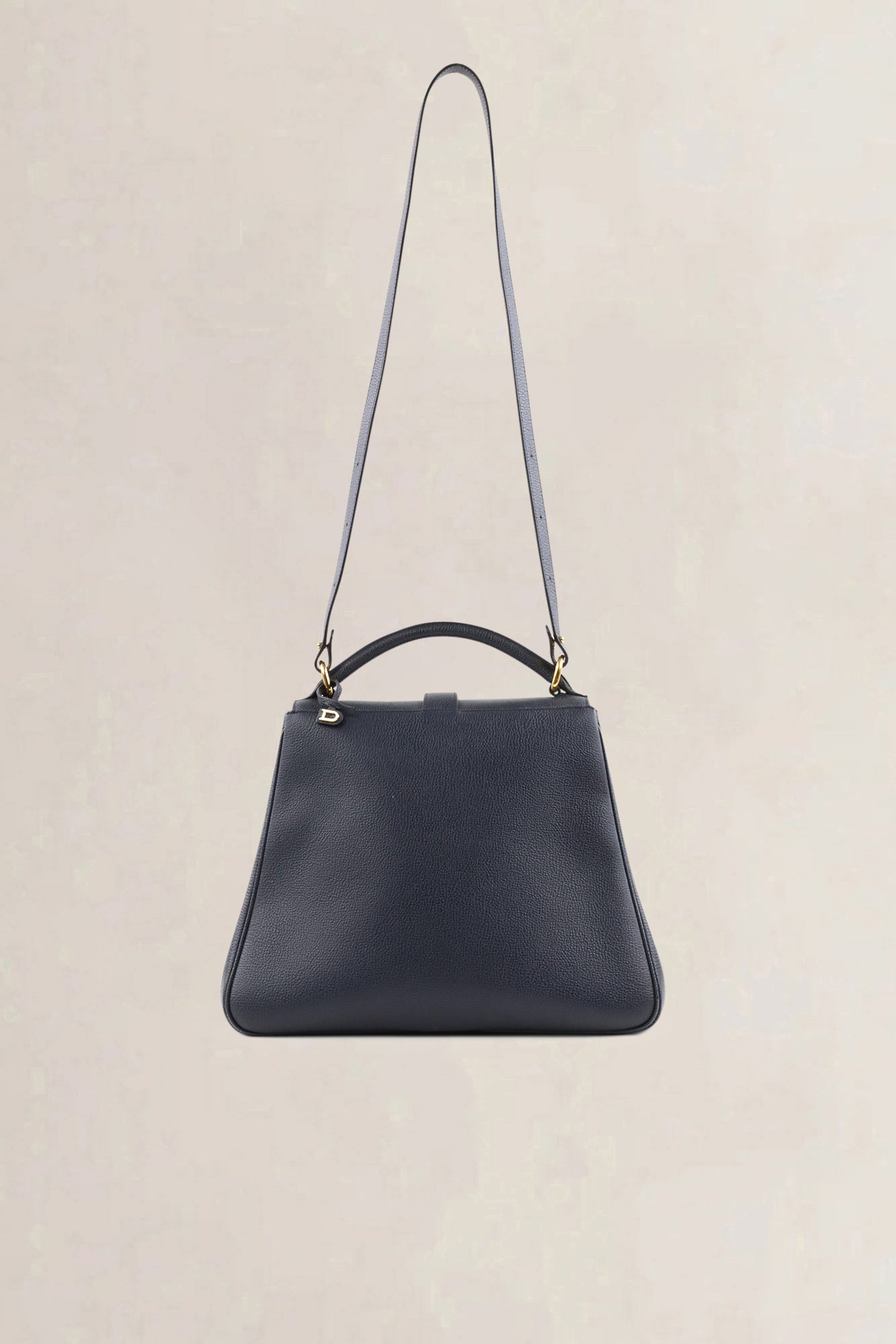 Delvaux Blue Leather Gin Fizz Crossbody Bag