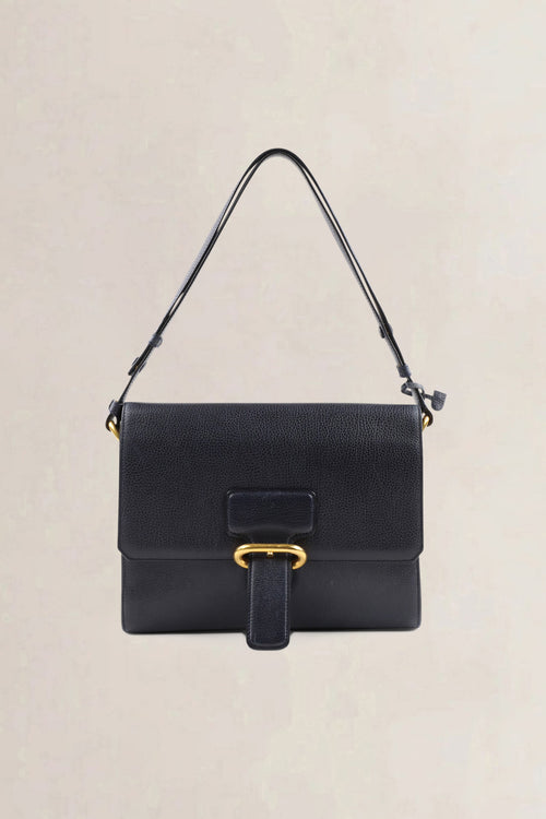 Delvaux Blue Leather Crossbody Bag