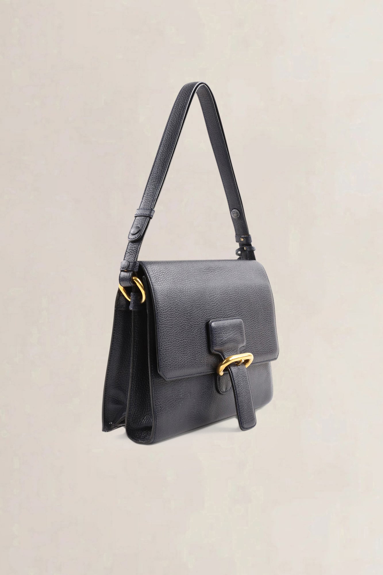 Delvaux Blue Leather Crossbody Bag
