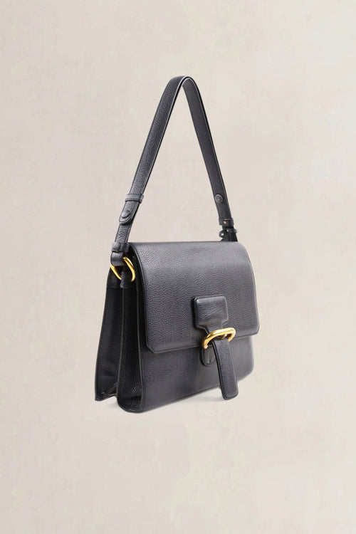 Delvaux Blue Leather Crossbody Bag