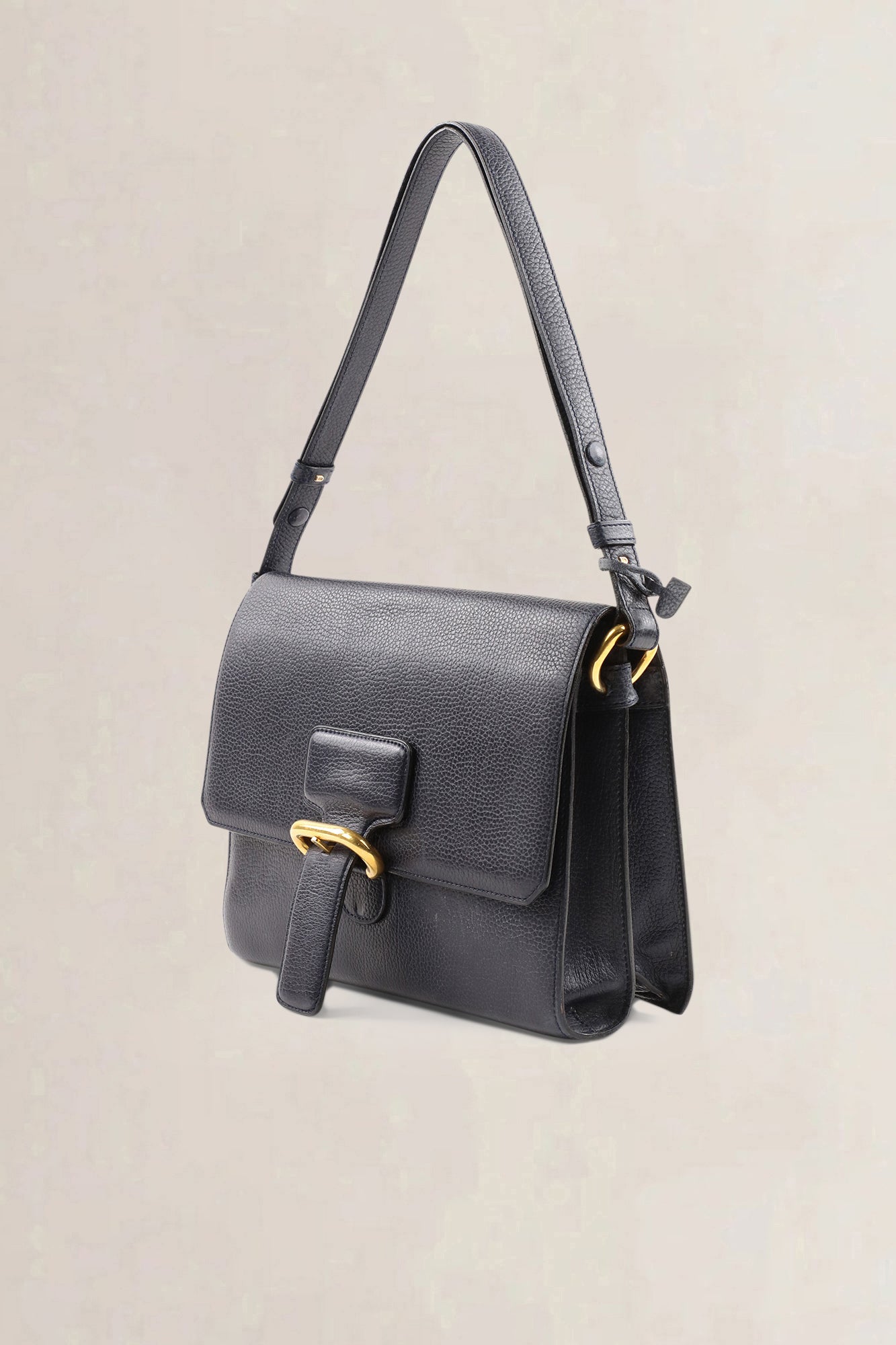 Delvaux Blue Leather Crossbody Bag