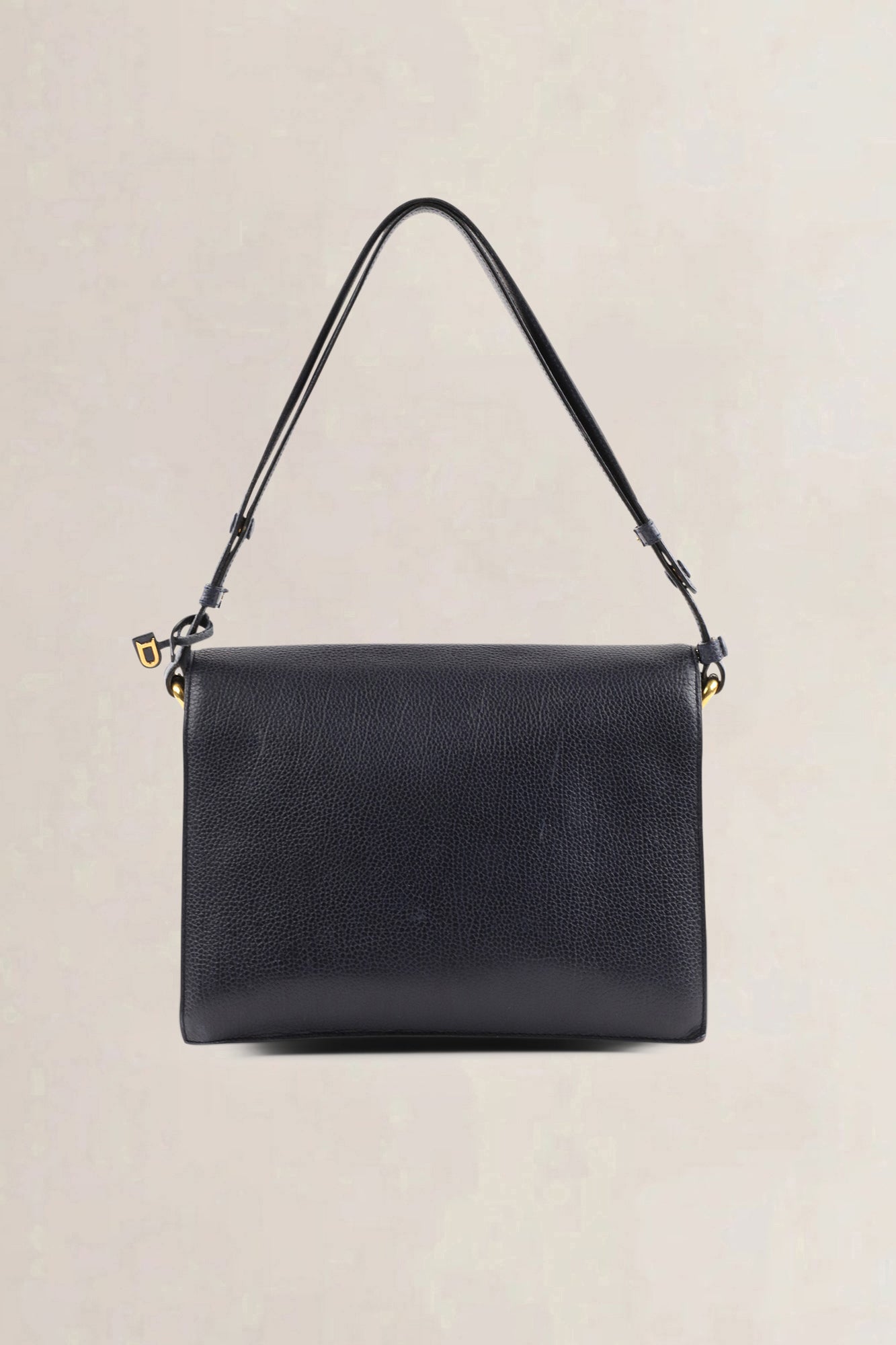 Delvaux blue leather crossbody bag — preloved