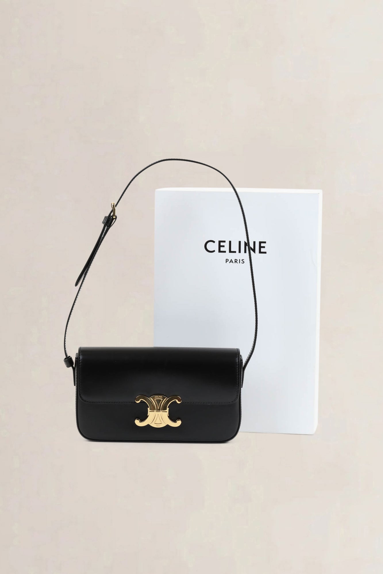Céline Black Claude Shoulder Bag