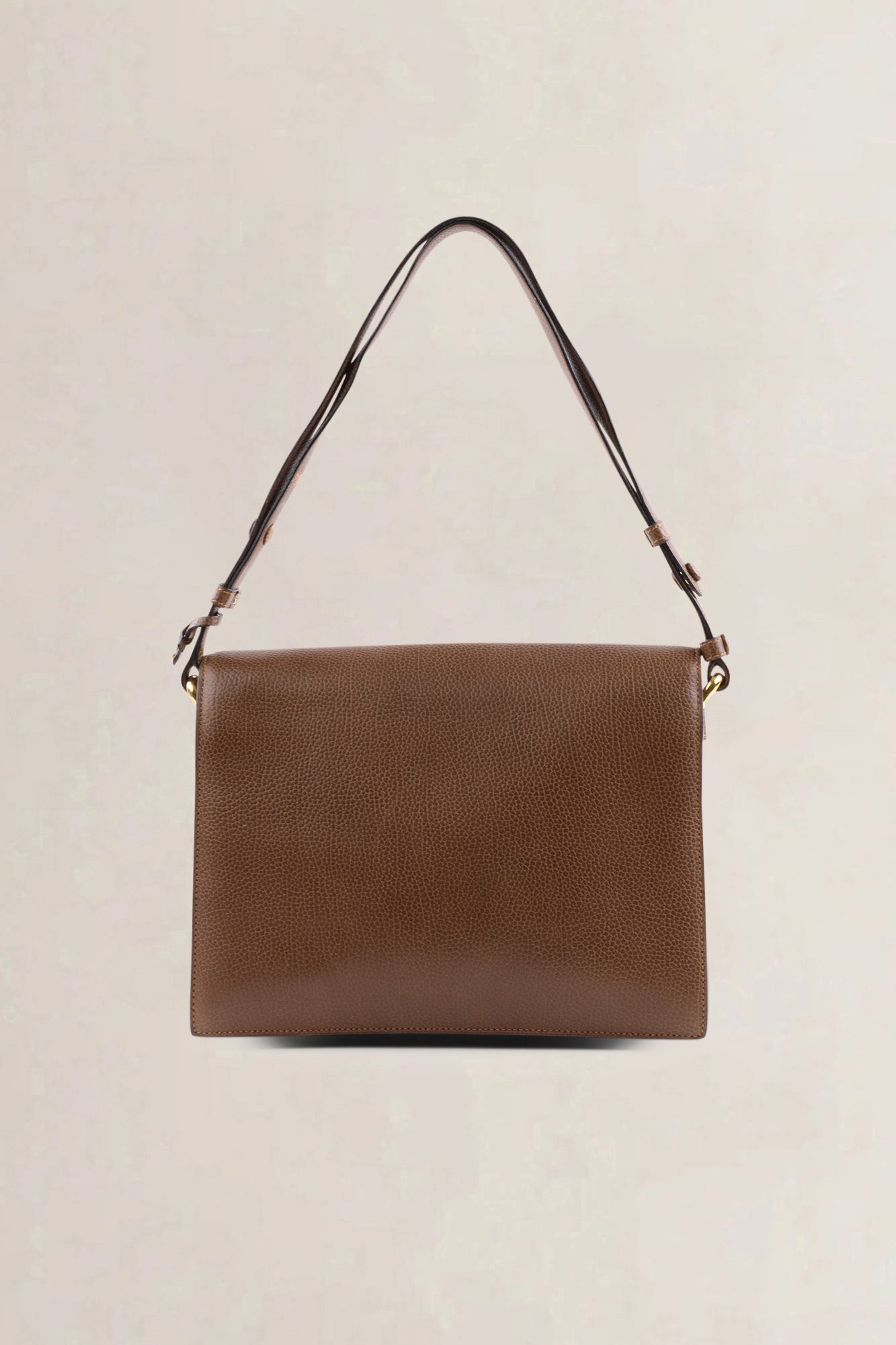 Delvaux brown leather crossbody bag — preloved