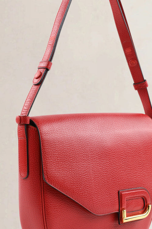 Delvaux Red Diva Crossbody Bag