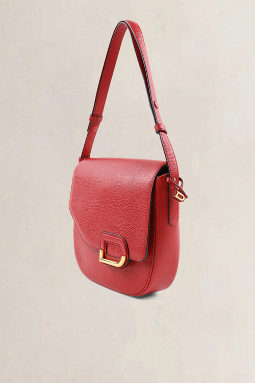 Delvaux Red Diva Crossbody Bag