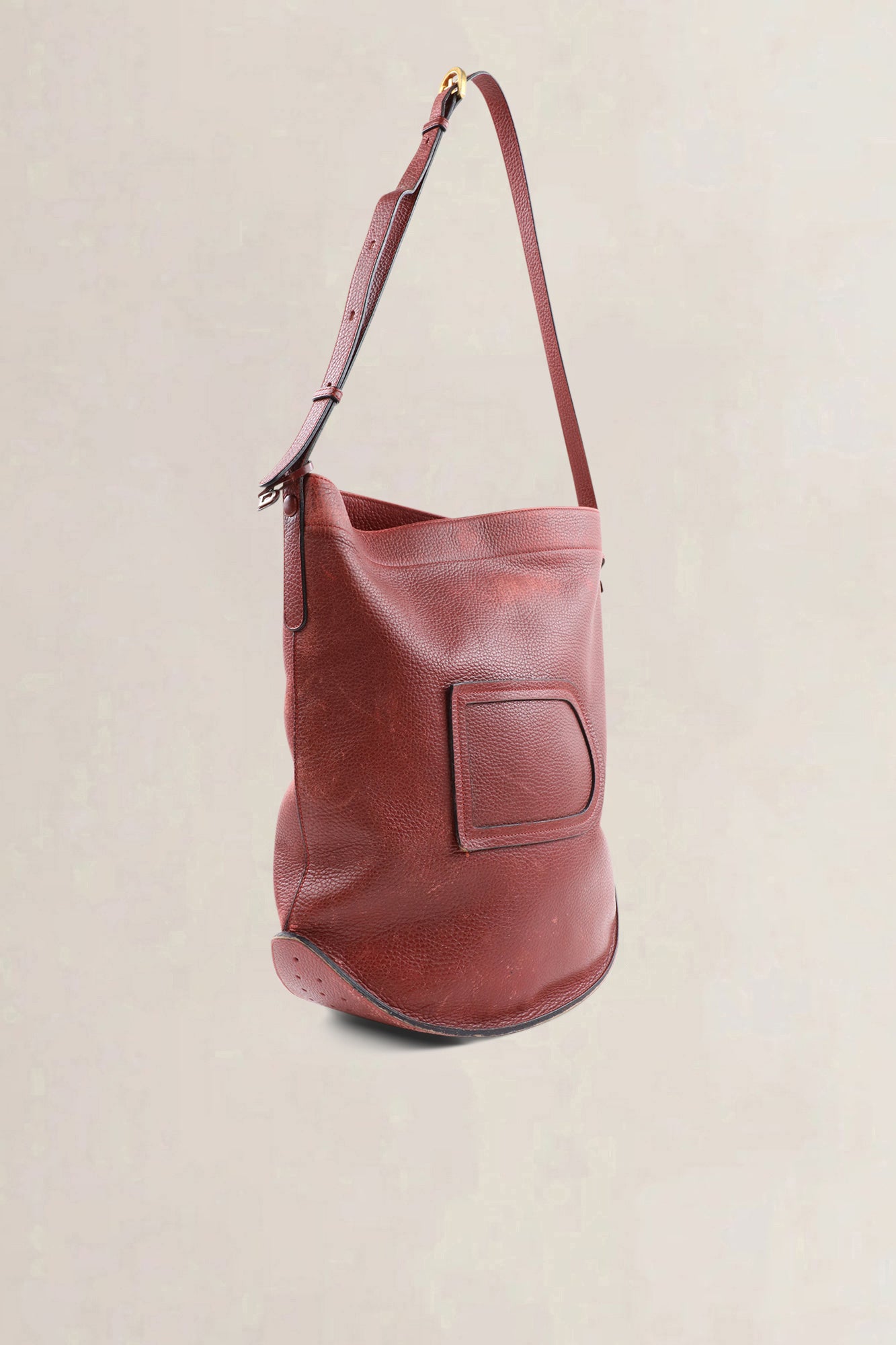 Delvaux Le Pin rosso leather crossbody — preloved