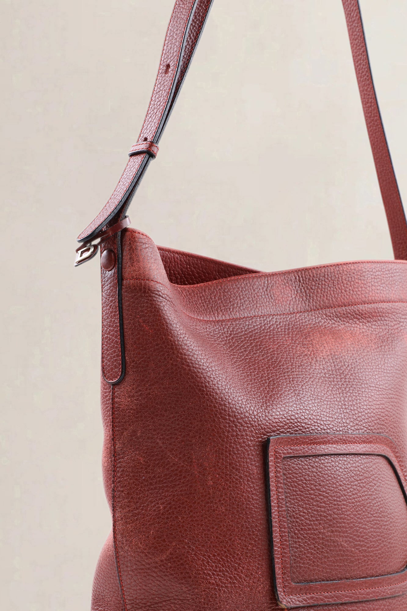 Delvaux Rosso Le Pin Crossbody Bag